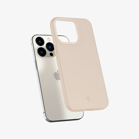 ACS03674 - iPhone 13 Pro Max Case Thin Fit in black showing the back